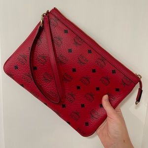 MCM wristlet pouch